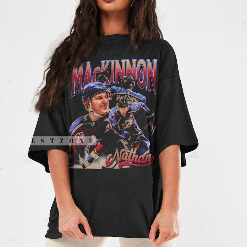 Nathan Mackinnon Shirt Ice Hockey Canadian Professional Hockey Championship Tee